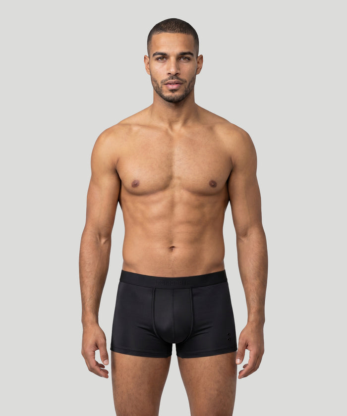 Sports Mesh Boxer Briefs: Black