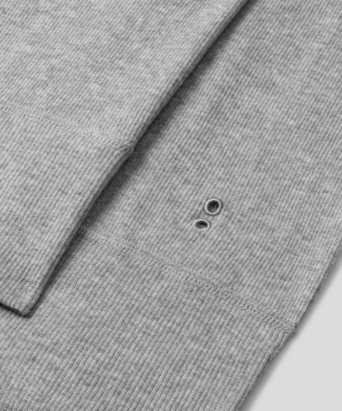 Army Ribbed Long Johns: Grey Melange