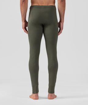 Army Ribbed Long Johns: Military Green