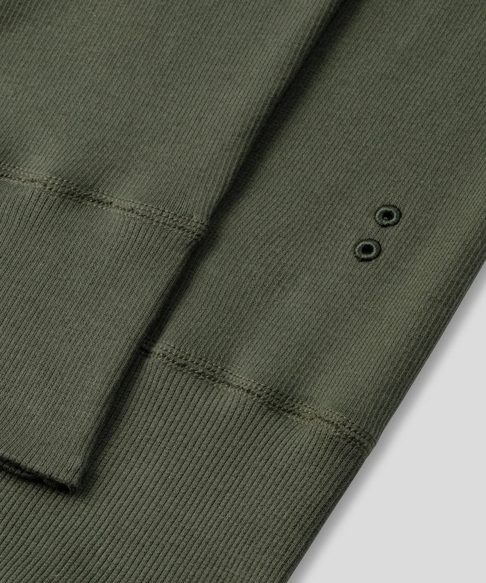 Army Ribbed Long Johns: Military Green