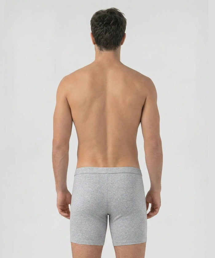 Army Ribbed Night Shorts: Grey Melange