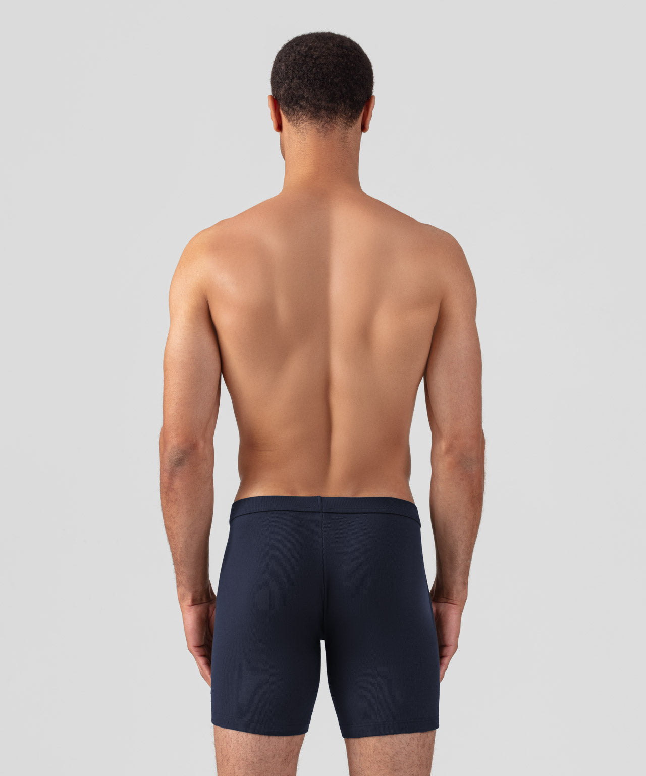 Army Ribbed Night Shorts: Navy