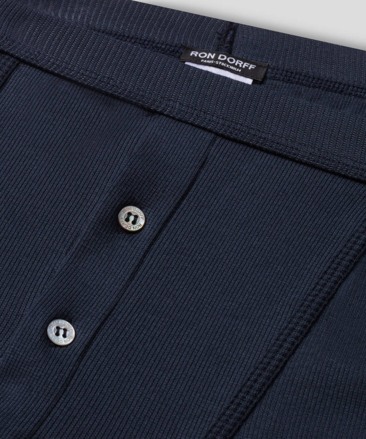 Army Ribbed Night Shorts: Navy