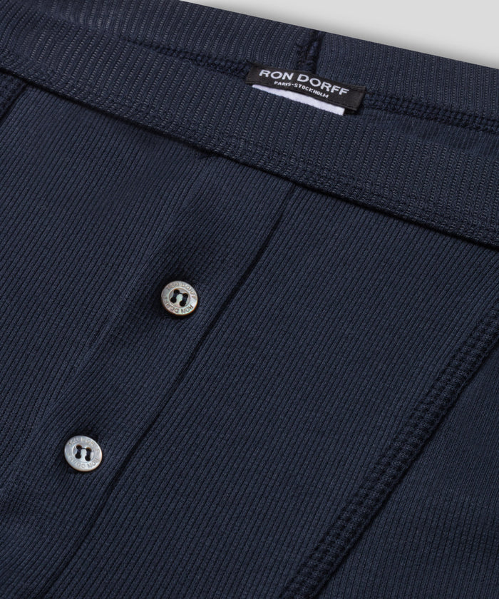 Army Ribbed Night Shorts: Navy