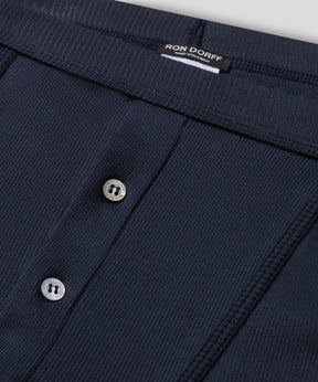 Army Ribbed Night Shorts: Navy