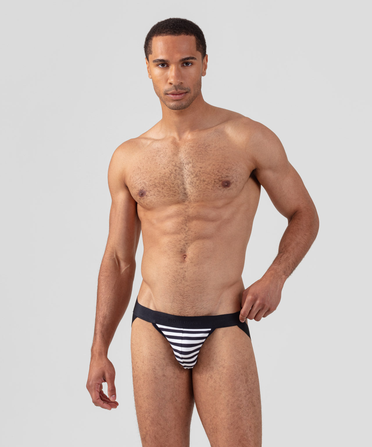 RON DORFF Jockstrap: Navy / White