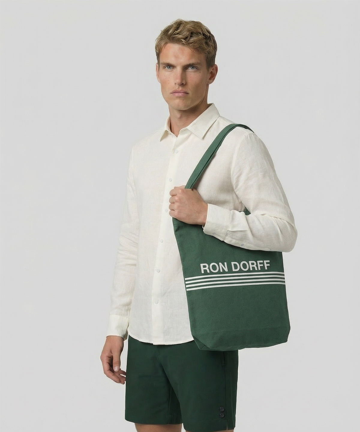 Beach Bag "RON DORFF": Court Green