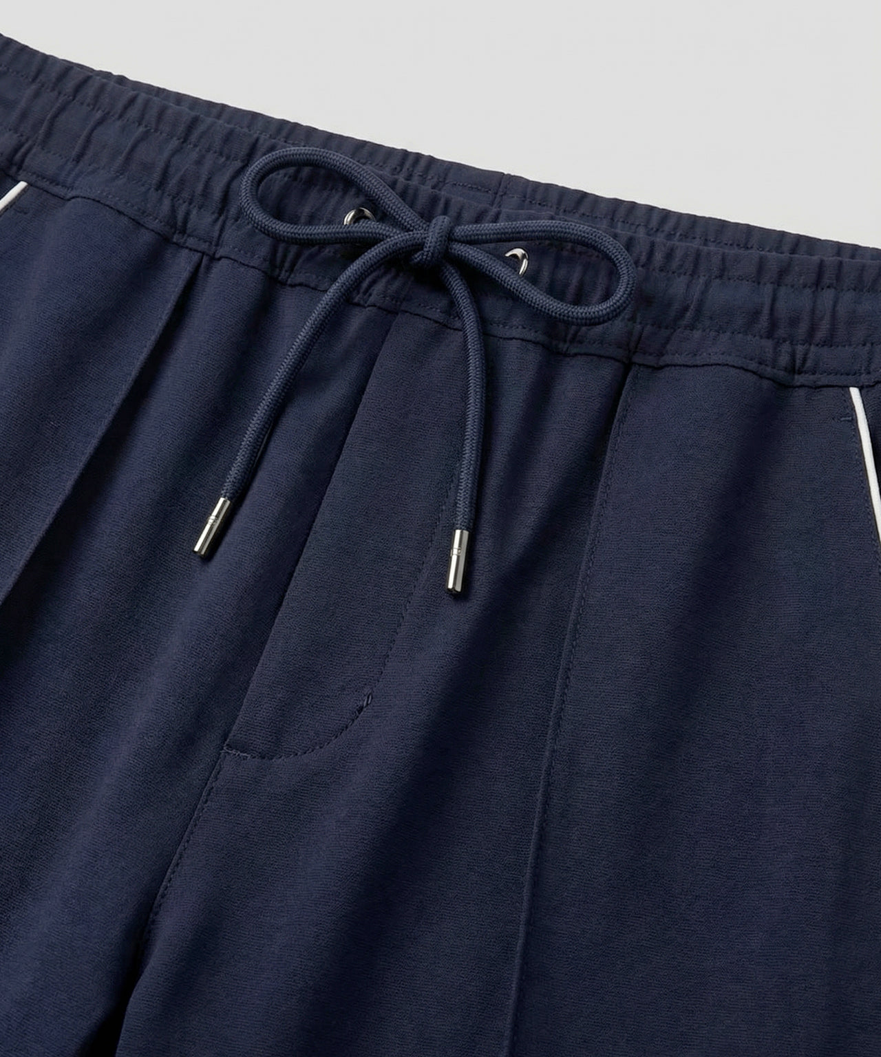 City Pants w. Piping: Navy