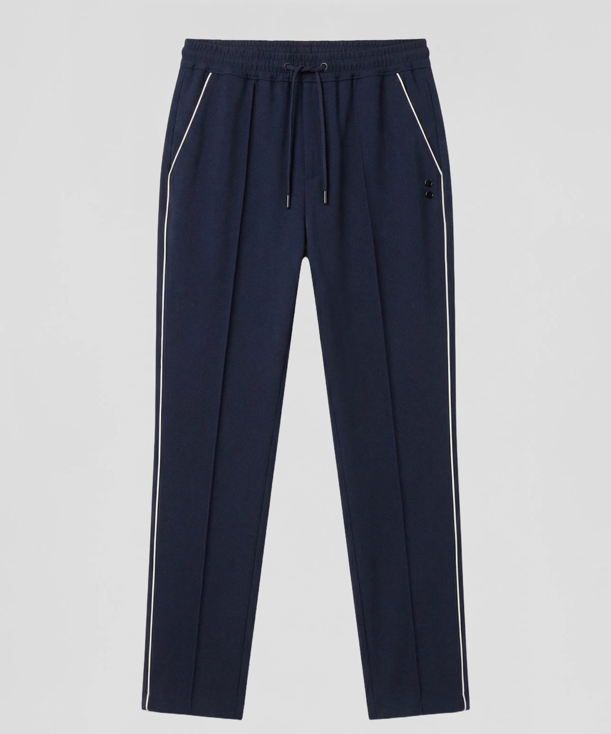 City Pants w. Piping: Navy