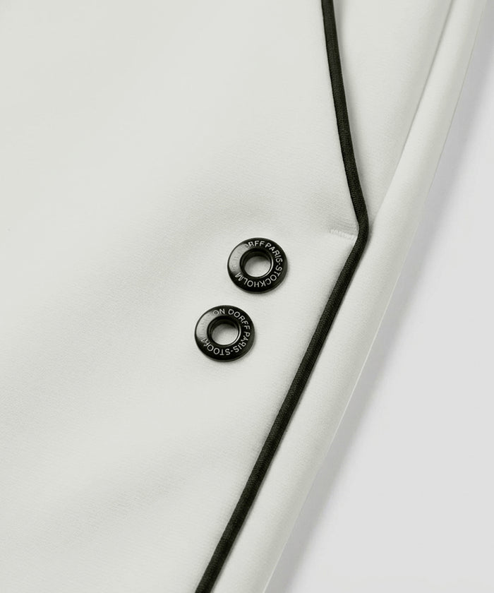 City Pants w. Piping: Off White