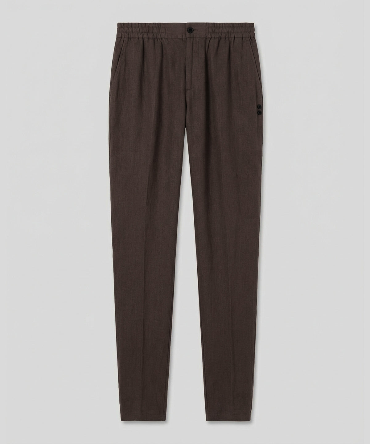 Cotton Linen Pants: Espresso
