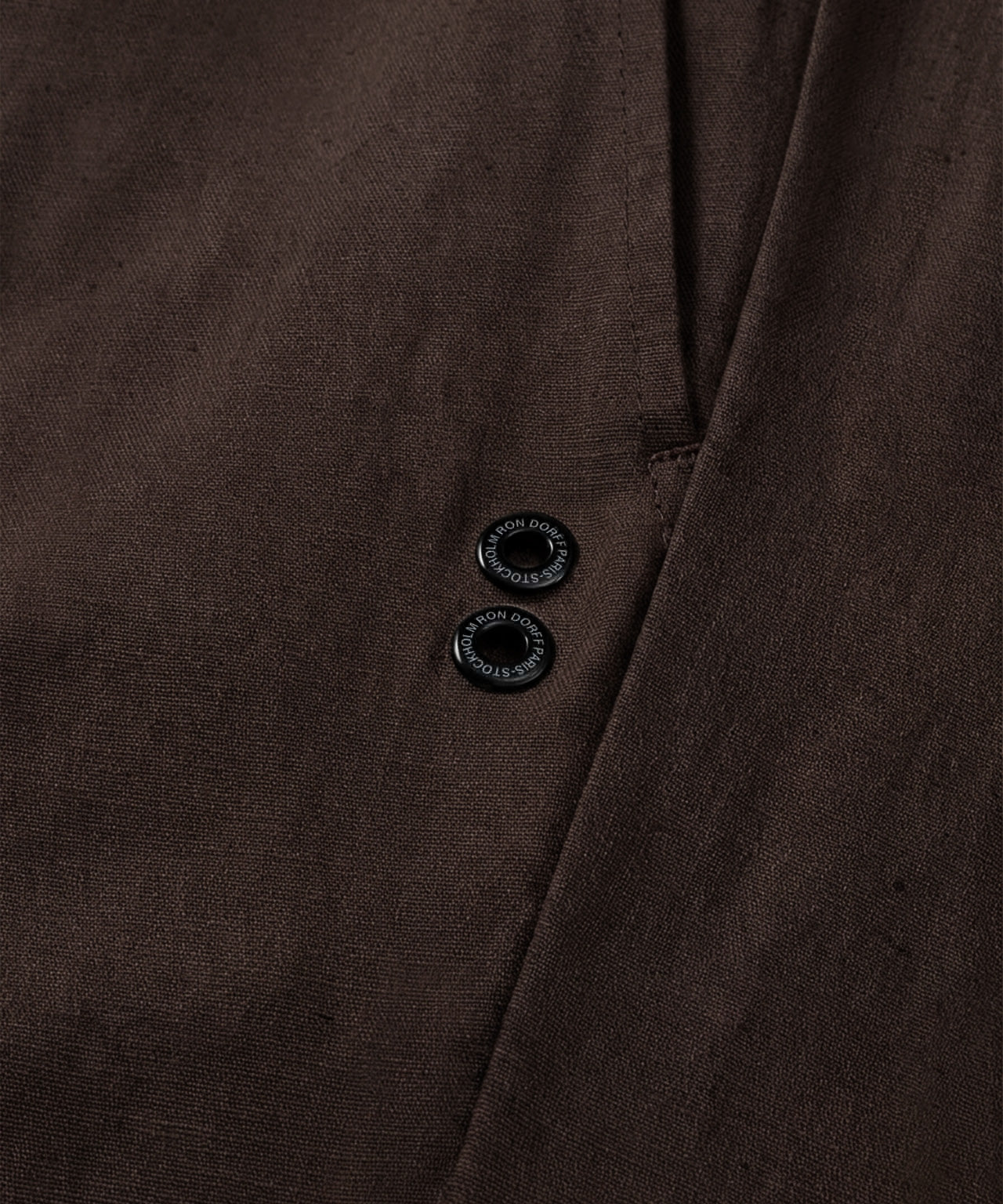 Cotton Linen Pants: Espresso