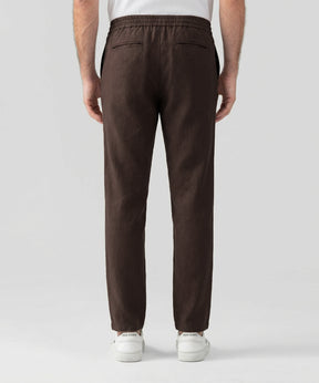 Cotton Linen Pants: Espresso