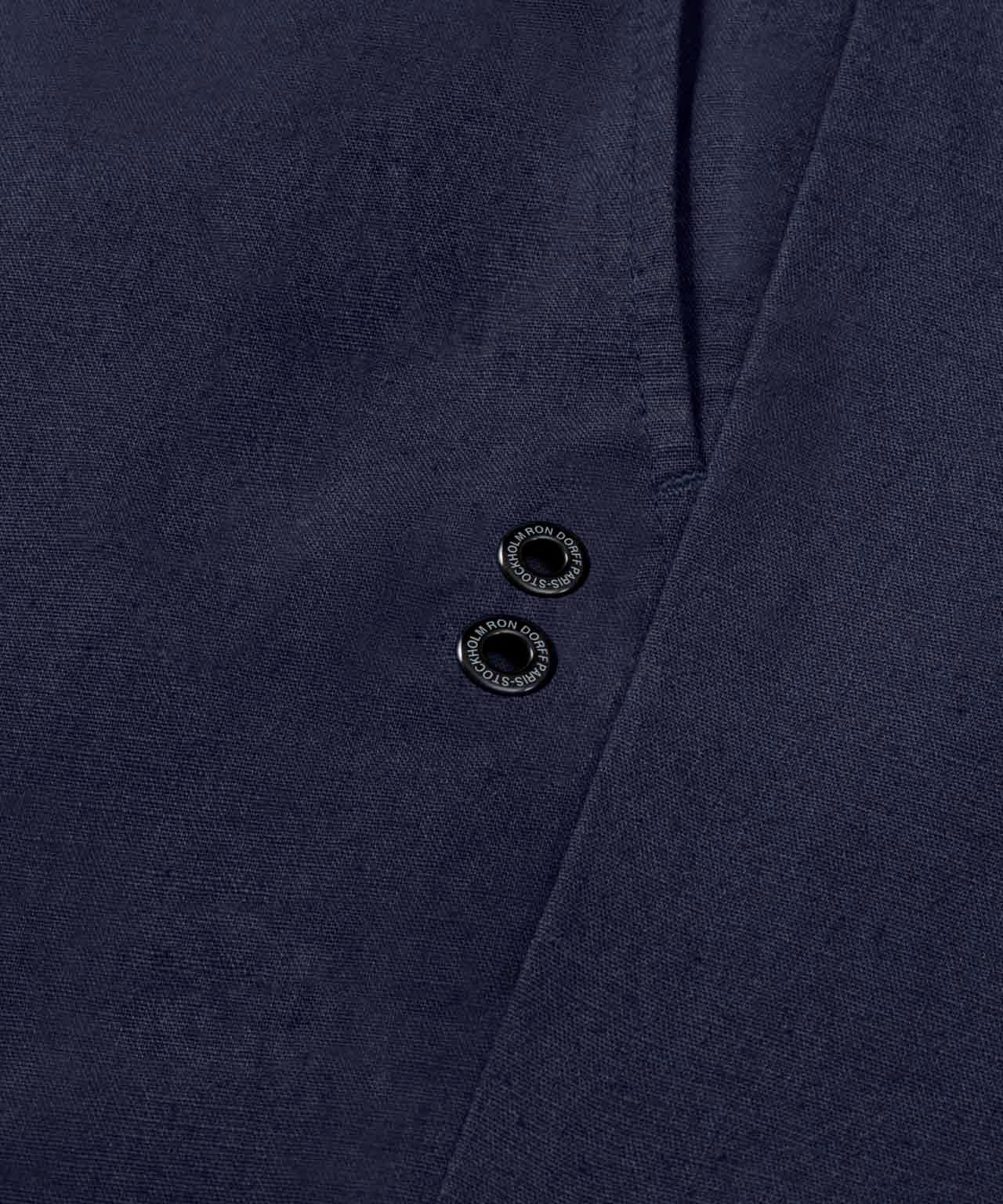 Cotton Linen Pants: Navy