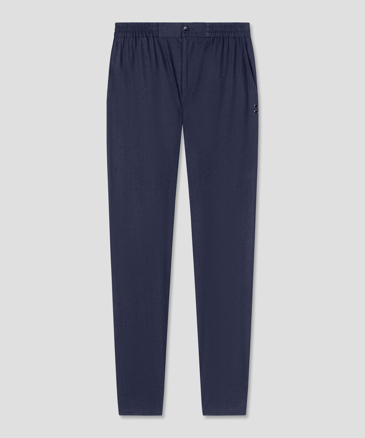 Cotton Linen Pants: Navy