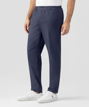 Cotton Linen Pants: Navy
