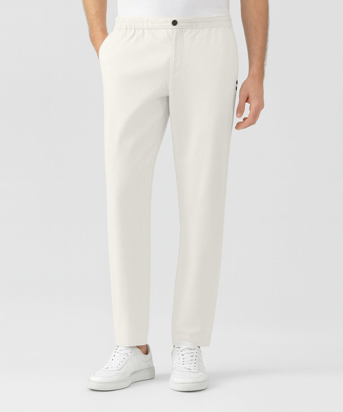Cotton Linen Pants: Off White