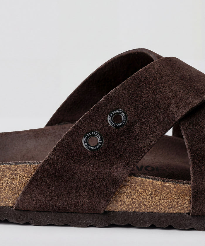 RD Leather Sandals: Espresso