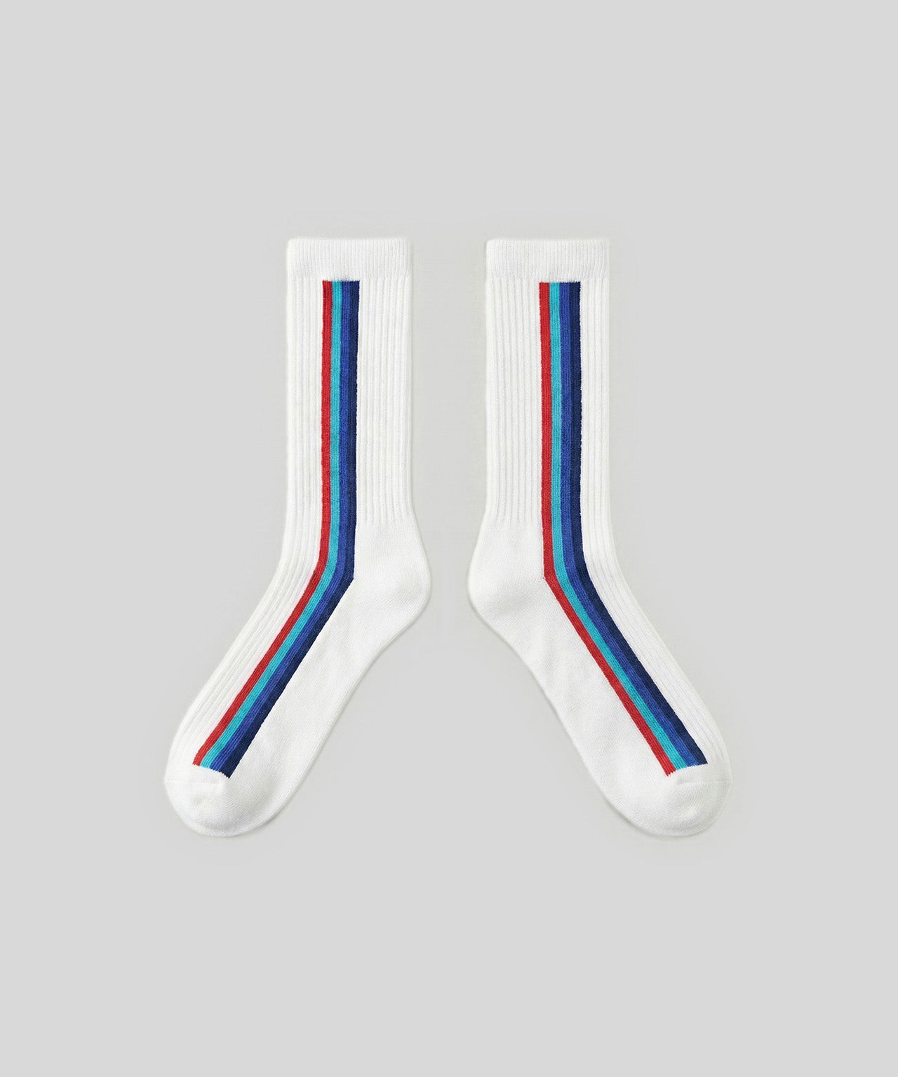 Sport Socks w. Side Lines: White