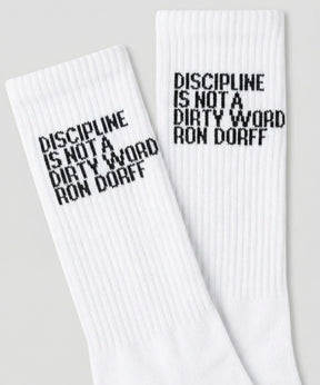 Sport Socks "DISCIPLINE": White