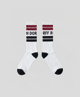 Sports Socks w. Cruise Stripes: Red