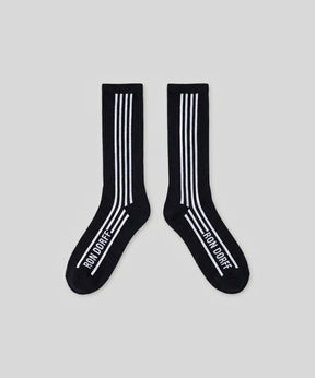 Sports Socks w. Vertical Lines: Navy