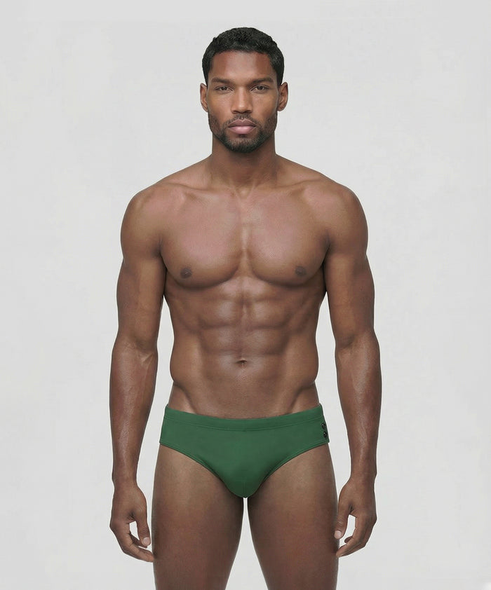 Swim Briefs: Court Green