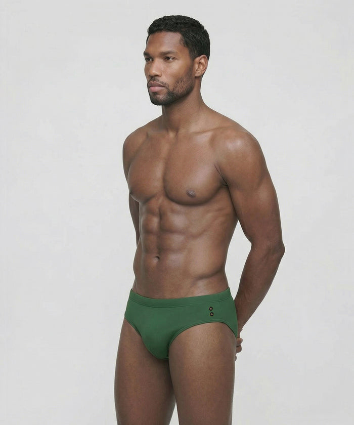 Swim Briefs: Court Green
