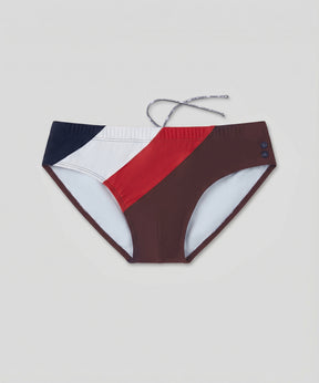 Swim Briefs Panelled: Espresso