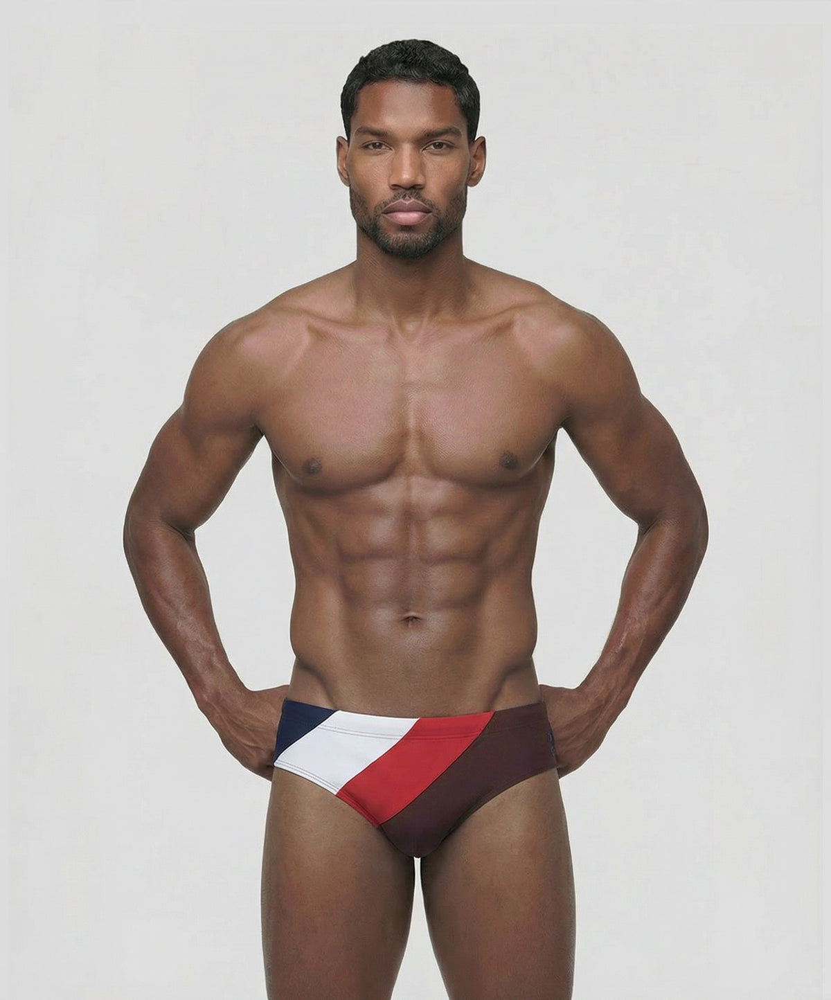 Swim Briefs Panelled: Espresso