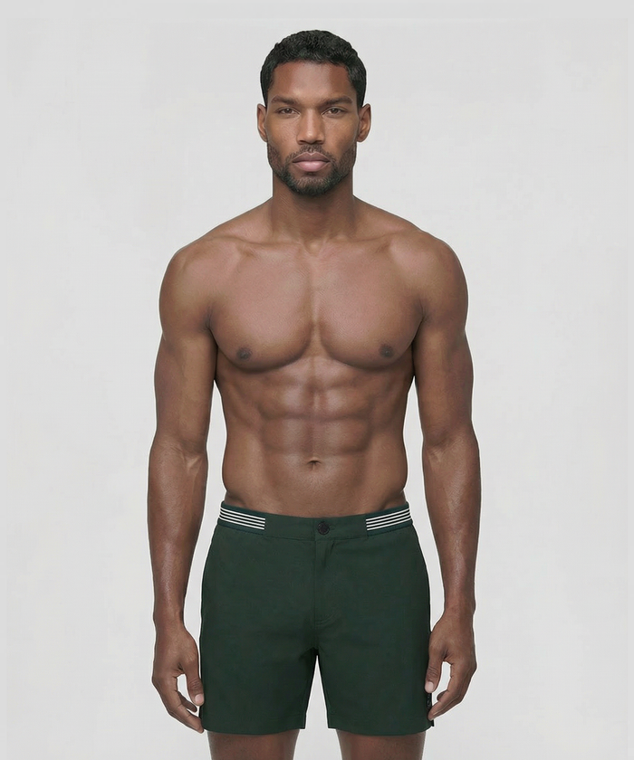 Urban Swim Shorts: Court Green