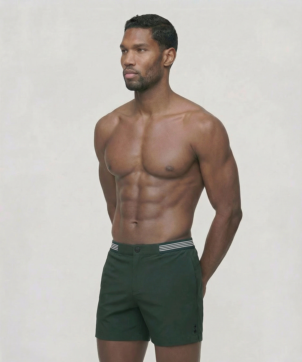 Urban Swim Shorts: Court Green