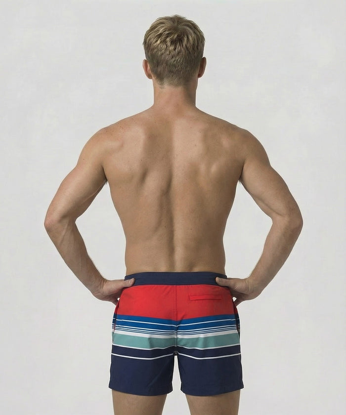 Urban Swim Shorts: Shocking Red