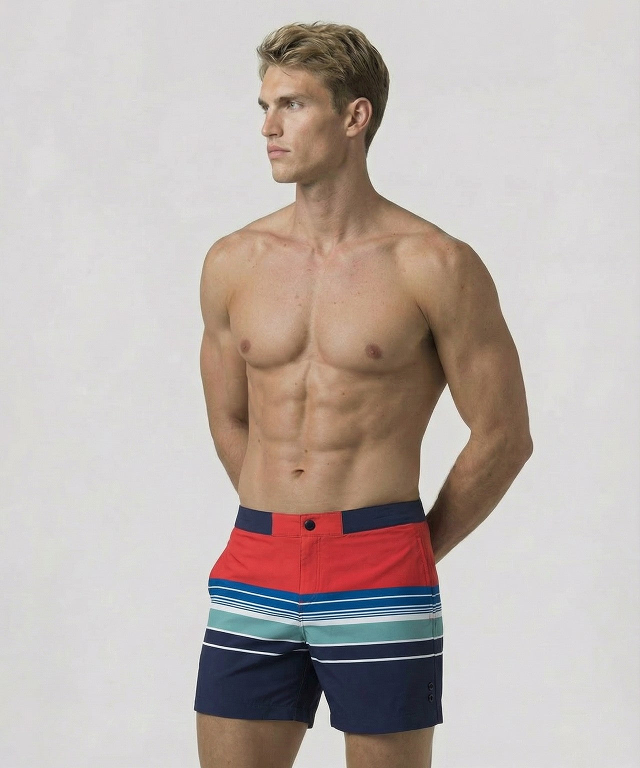 Urban Swim Shorts: Shocking Red