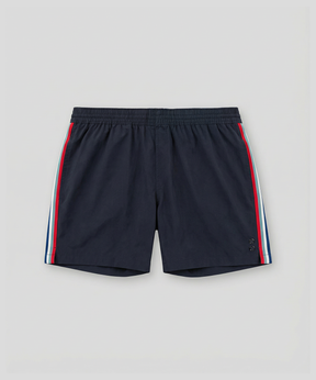 Exerciser Shorts w. Side Stripes: Navy