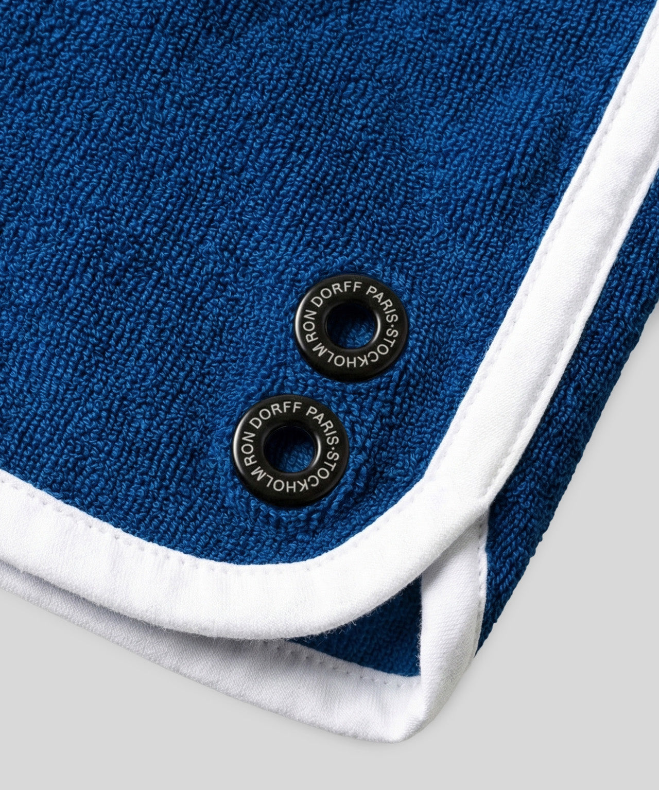 Cotton Terry Marathon Exerciser Shorts: Bleu