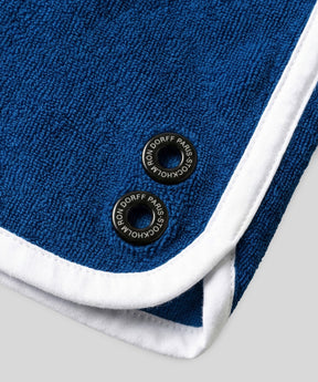 Cotton Terry Marathon Exerciser Shorts: Bleu