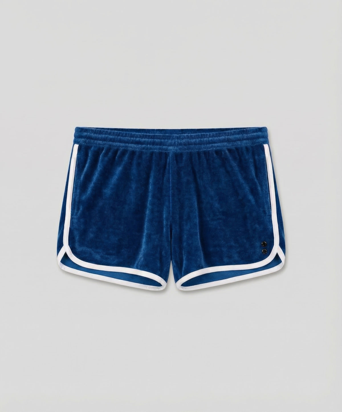 Cotton Terry Marathon Exerciser Shorts: Bleu