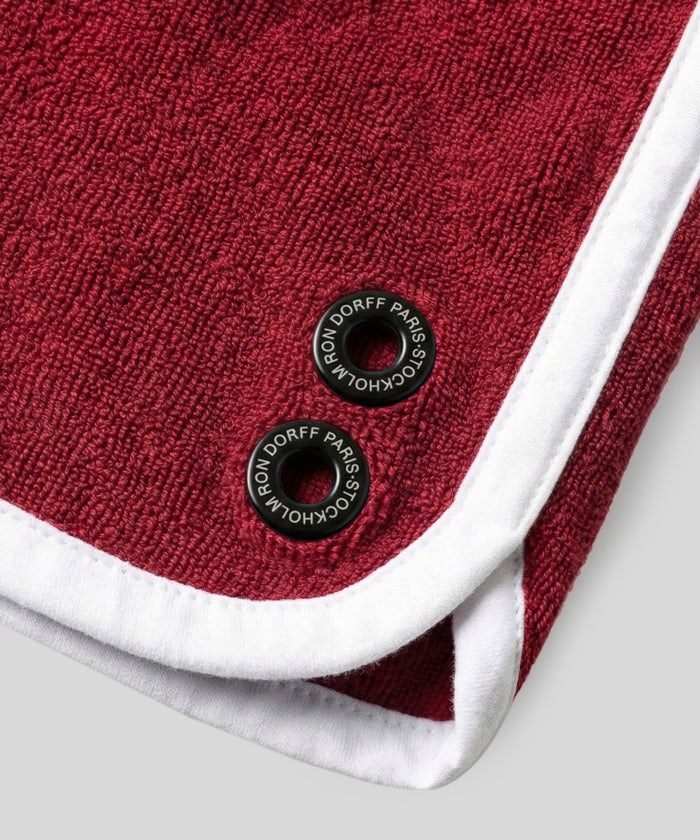 Cotton Terry Marathon Exerciser Shorts: Red