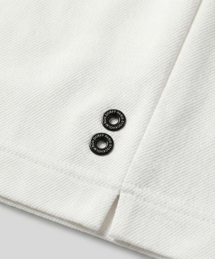 RD Tennis Shorts w. Striped Waist: Off White