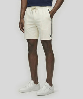 City Shorts w. Piping: Off White