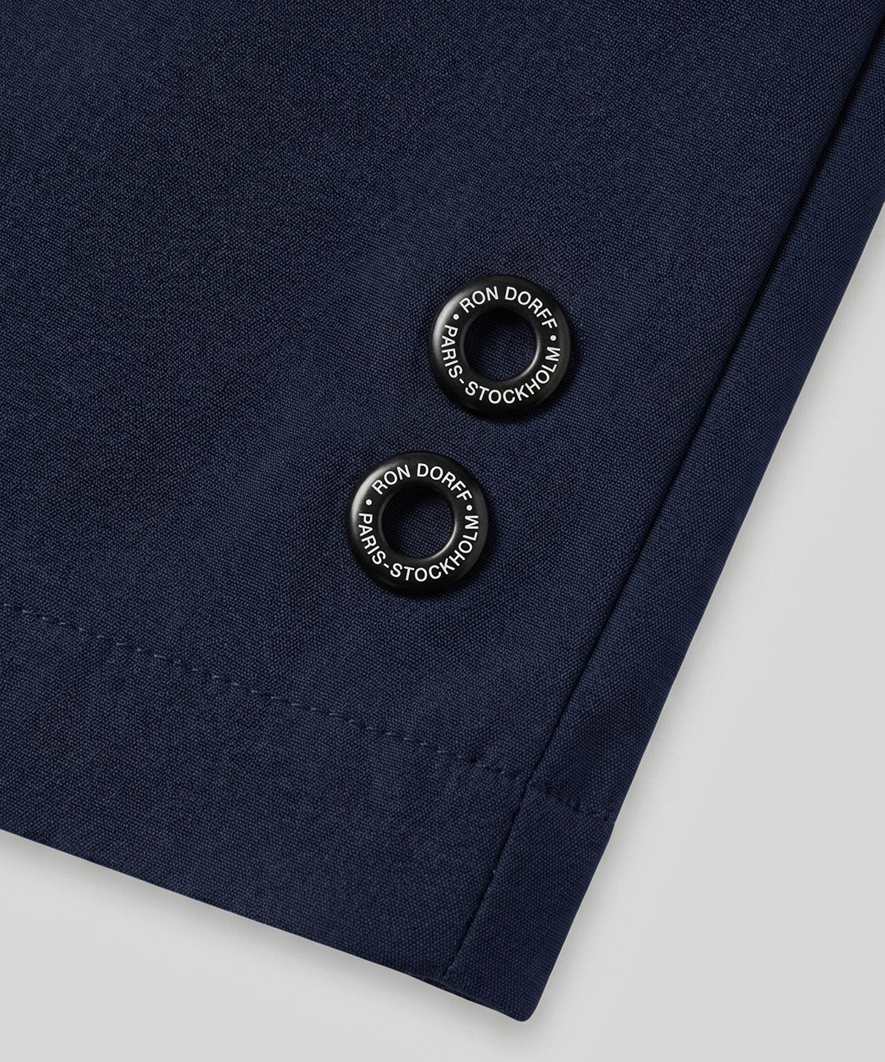 Cotton Linen Shorts: Navy