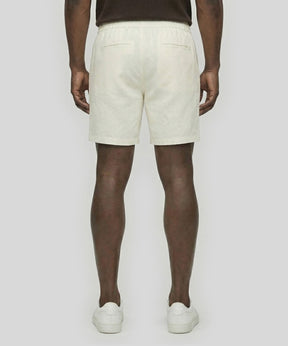 Cotton Linen Shorts: Off White