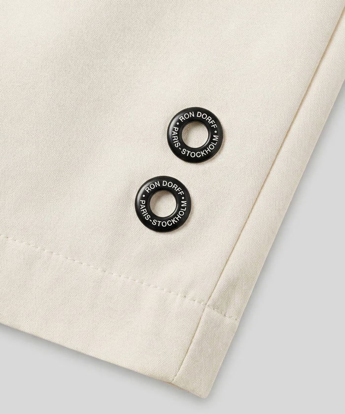 Cotton Linen Shorts: Off White