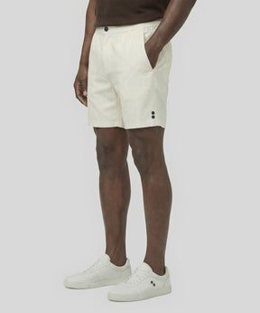Cotton Linen Shorts: Off White