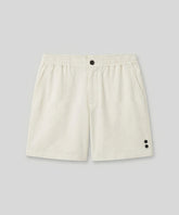 Cotton Linen Shorts: Off White