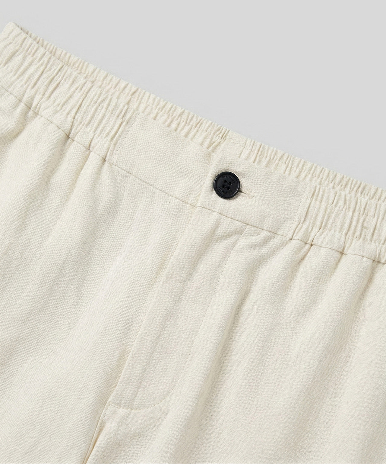 Cotton Linen Shorts: Off White