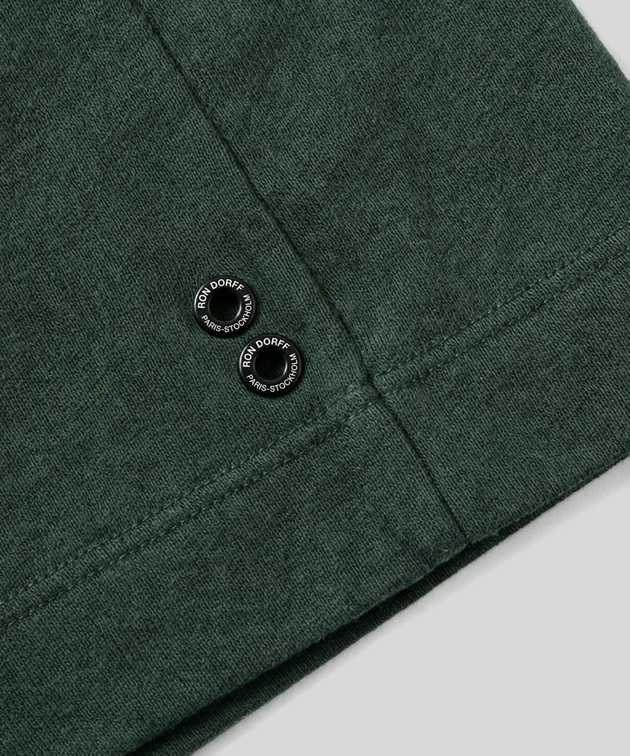 Light Cotton-Silk Hoodie: Court Green