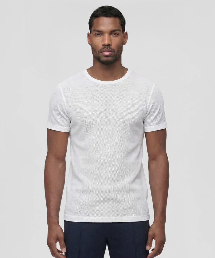 Mesh T-Shirt Eyelet Edition: White