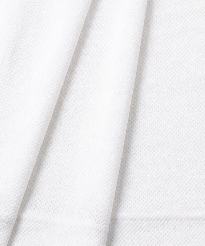 Mesh Sleeveless T-Shirt: White